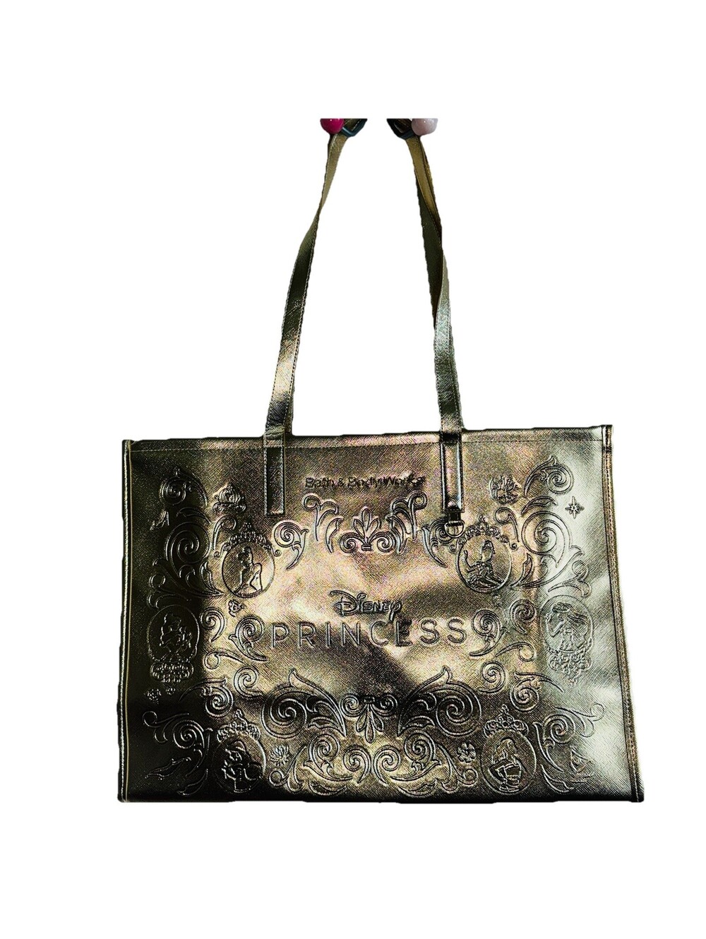 Bath & Body Works Disney Princess Gold Tote Bag Limited Edition '25 Nwot Handbag
